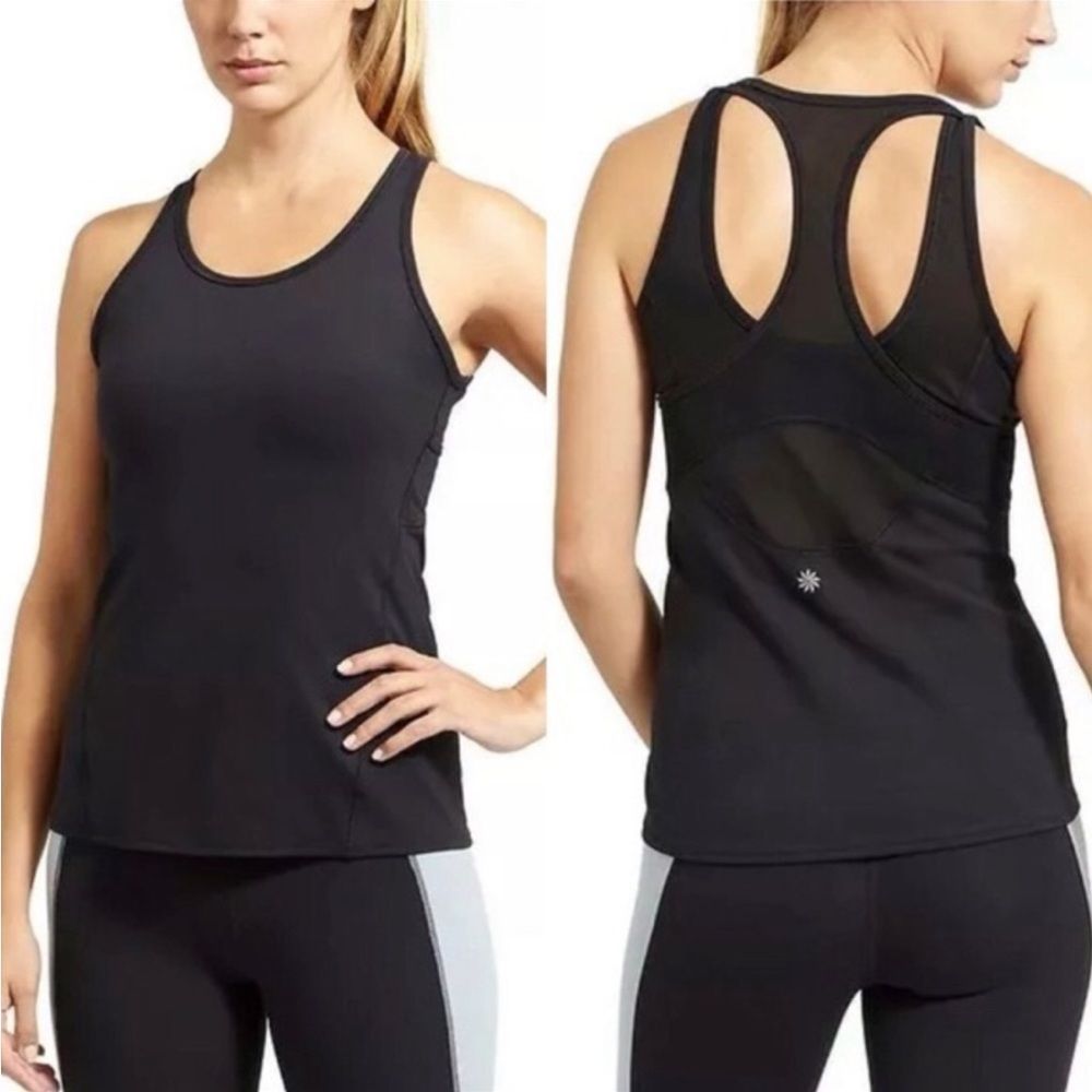 Athleta Black Racerback Tank Top